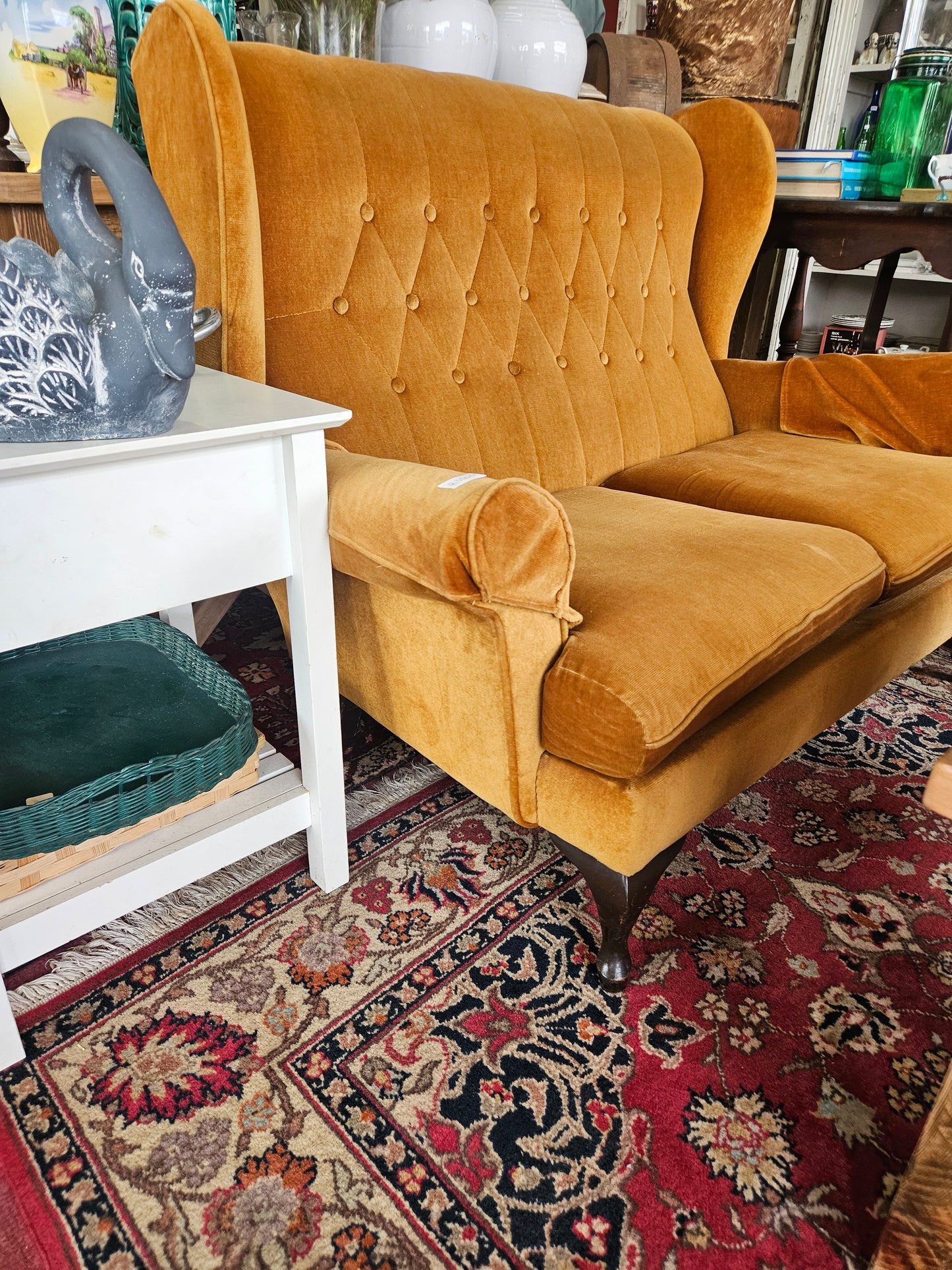 Wing back couch