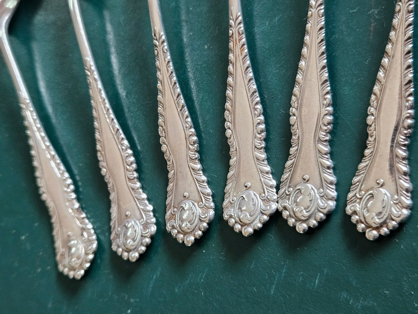 Set of 6 silver plated teaspoons