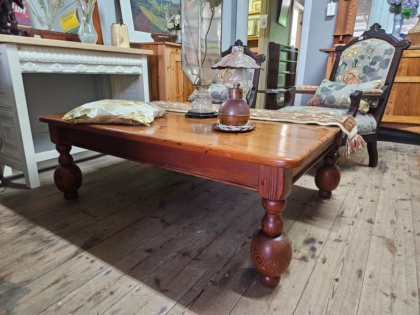Chunky legged, oregan coffee table