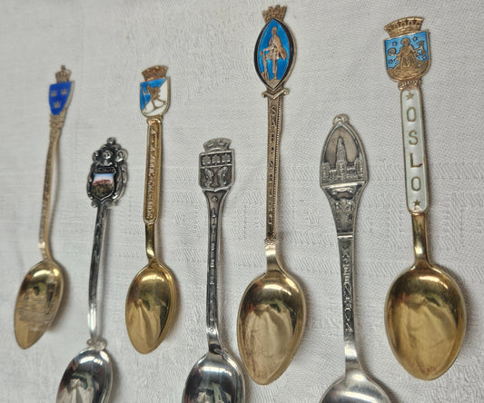 Collection of souvenir spoons