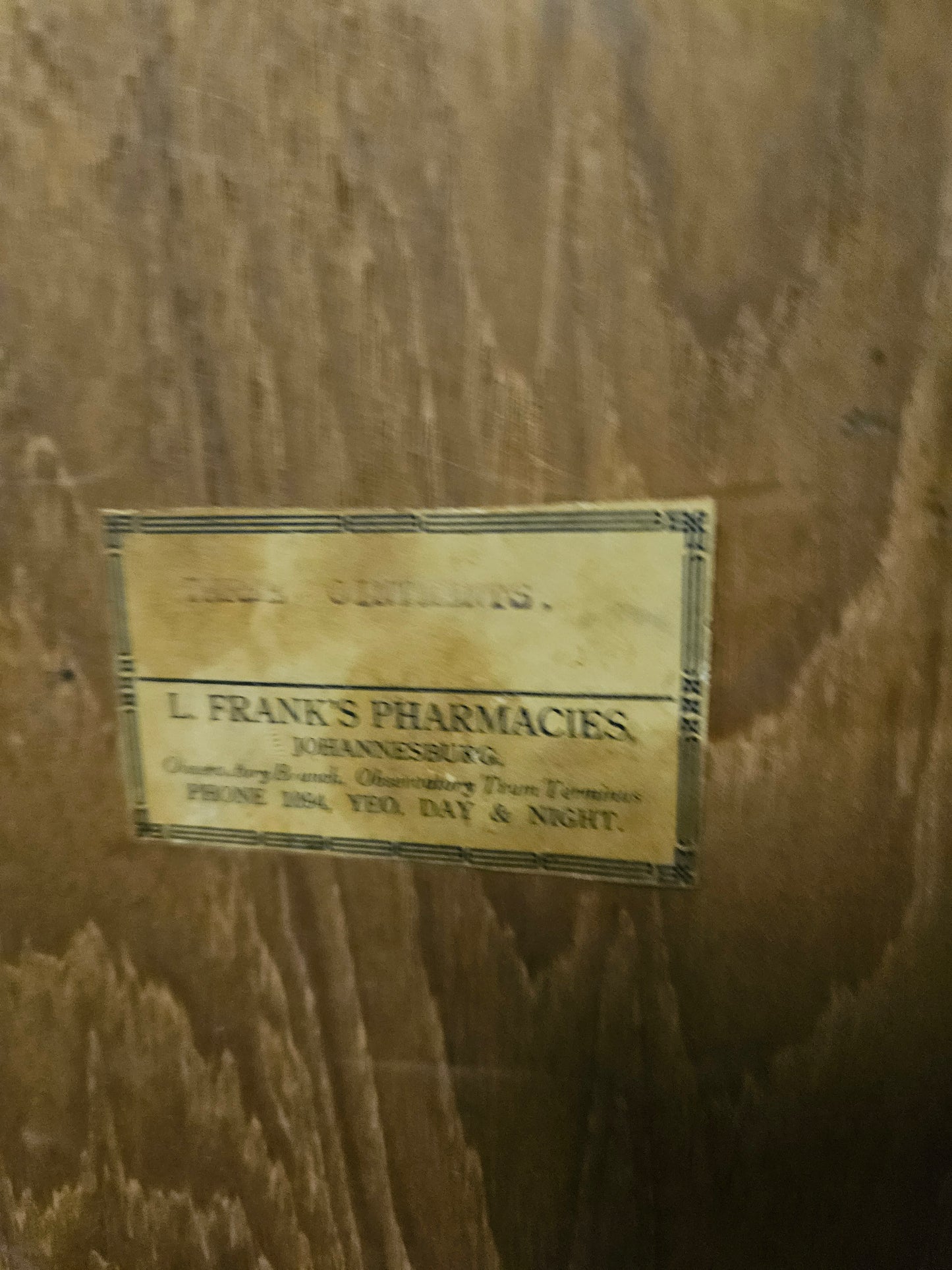 Small antique medicine cabinet