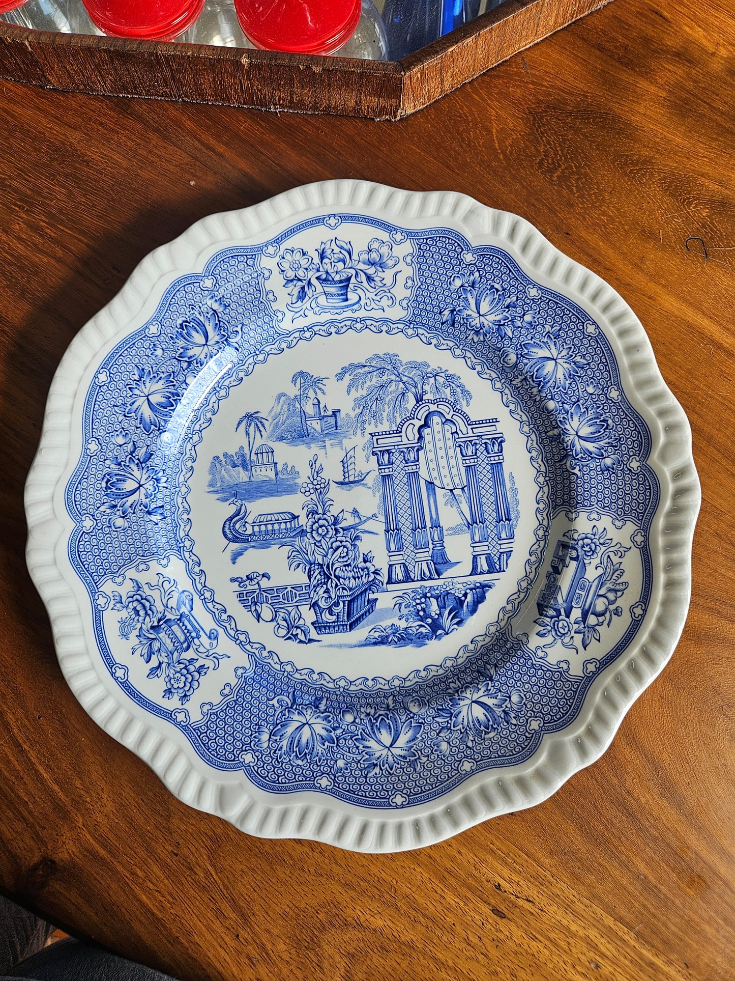 Spode Plate with Pagoda scene