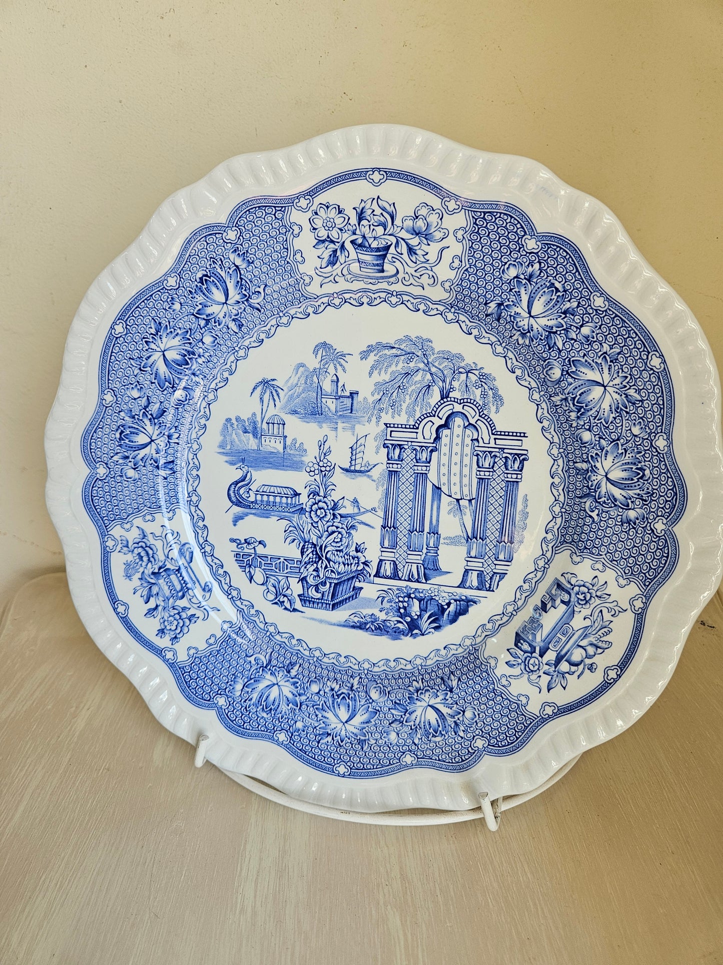 Spode Plate with Pagoda scene