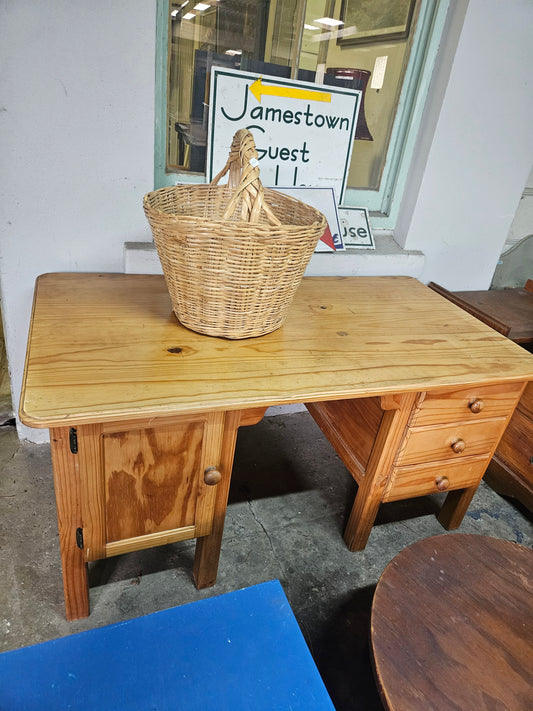 Neat pine desk