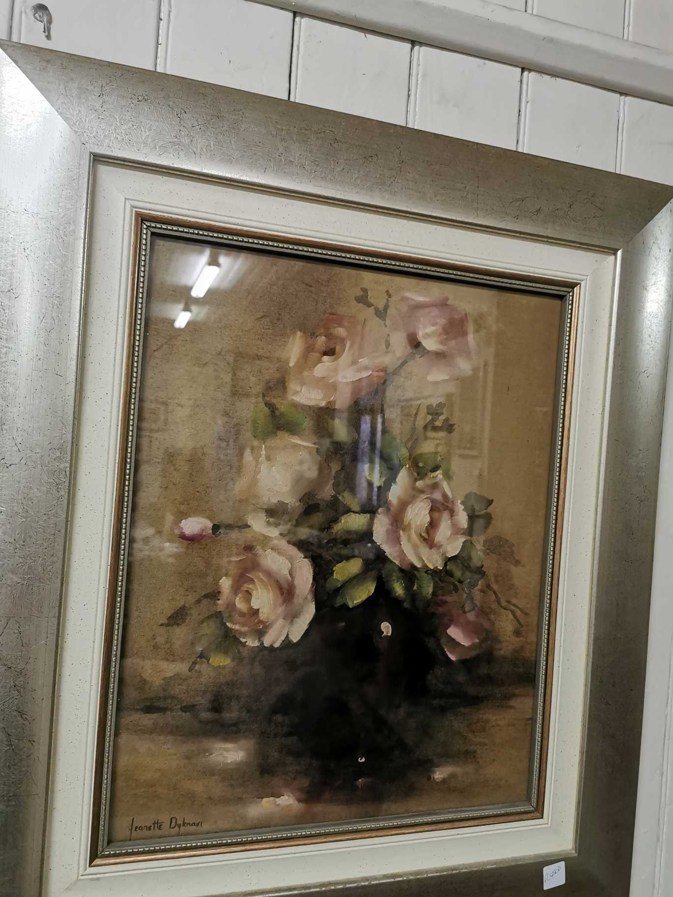 Painting, muted florals by Jeanette Dykman