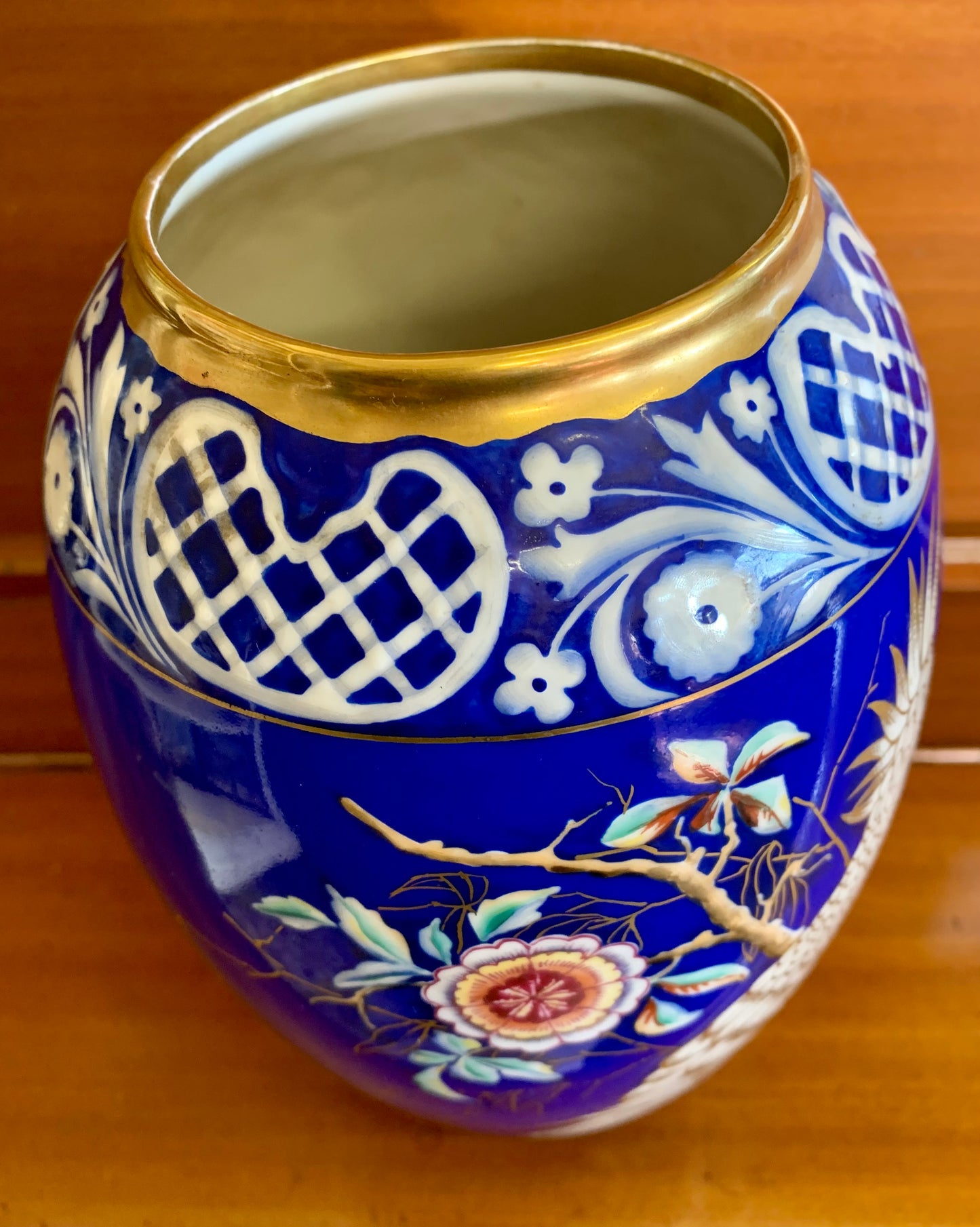 Dresden hand painted vase
