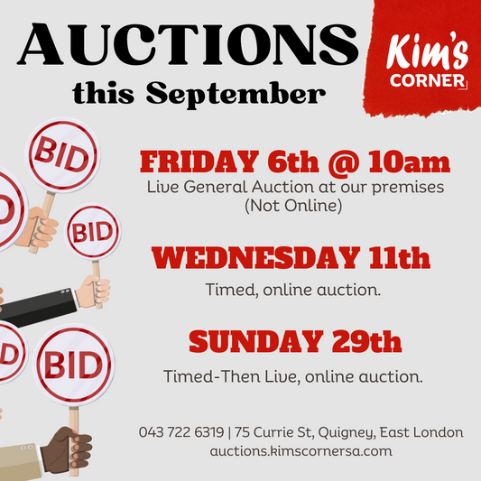 Upcoming Auctions at Kim's Corner