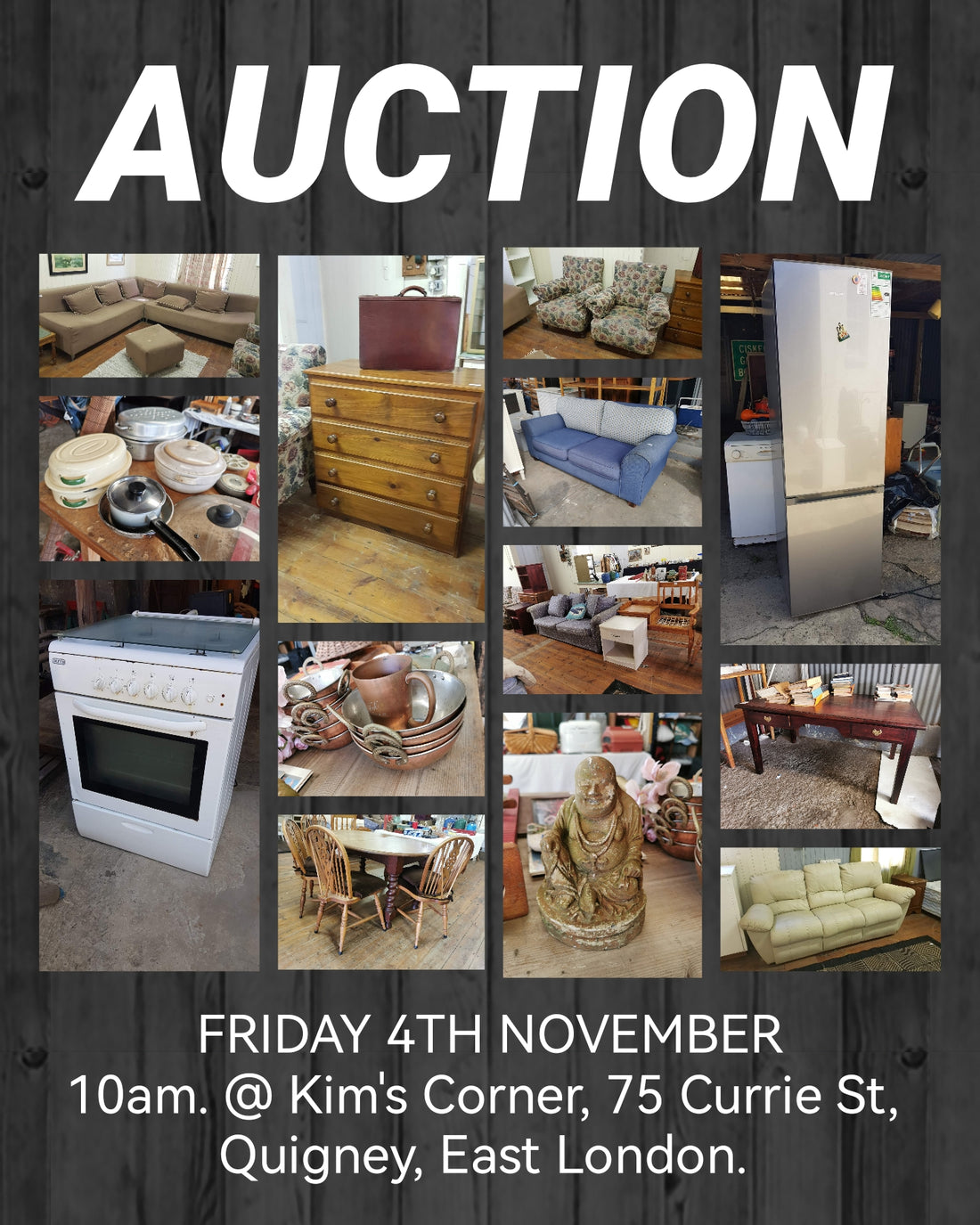 AUCTION this FRIDAY 4th November
