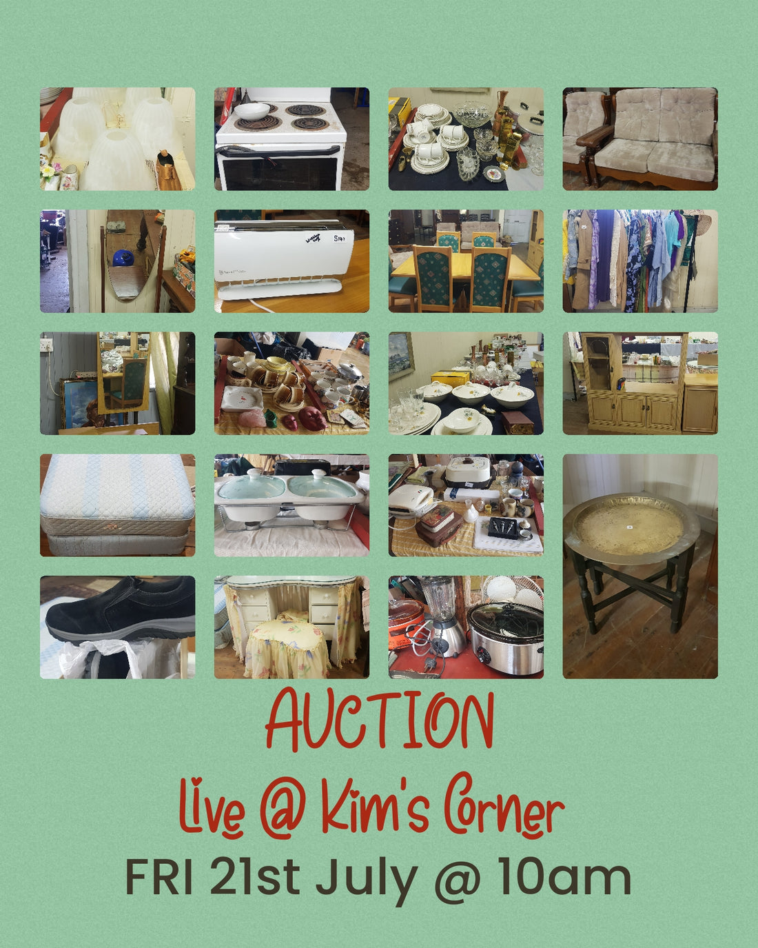 Auction today! Fri 21st July 2023