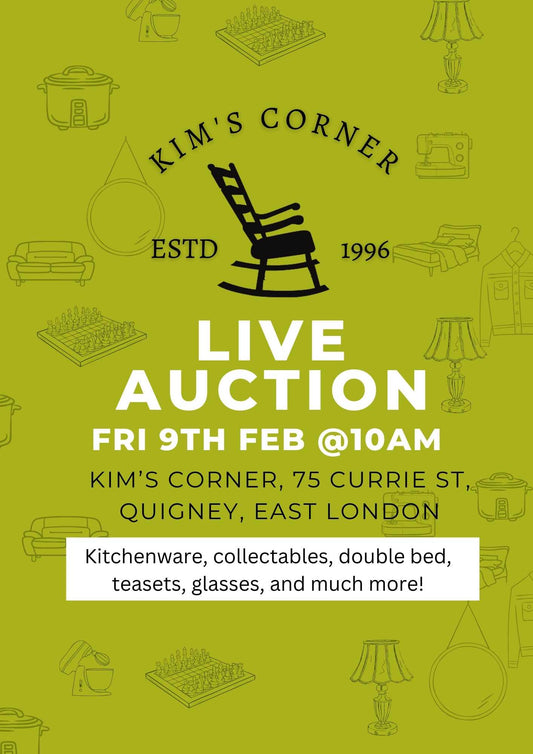 Live Auction this Friday 9th Feb