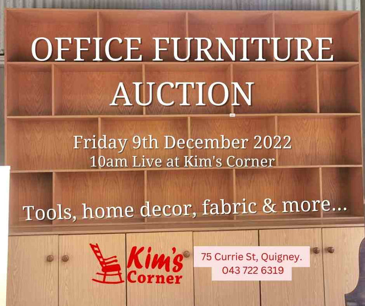 OFFICE FURNITURE AUCTION Kim's Corner