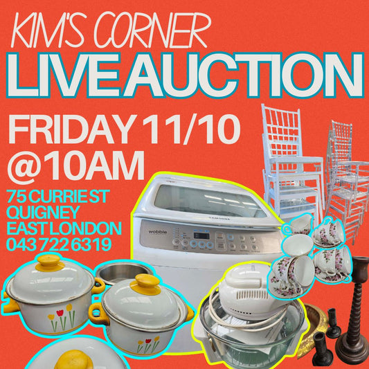 Live Auction this FRIDAY 11th Oct