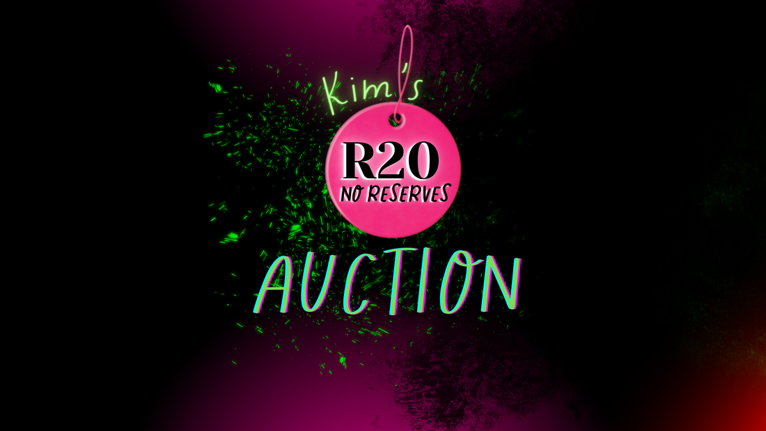 Everything starts at R20 on Kim's next online auction!