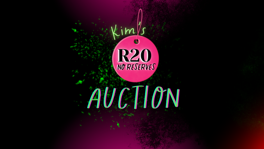 Everything starts at R20 on Kim's next online auction!