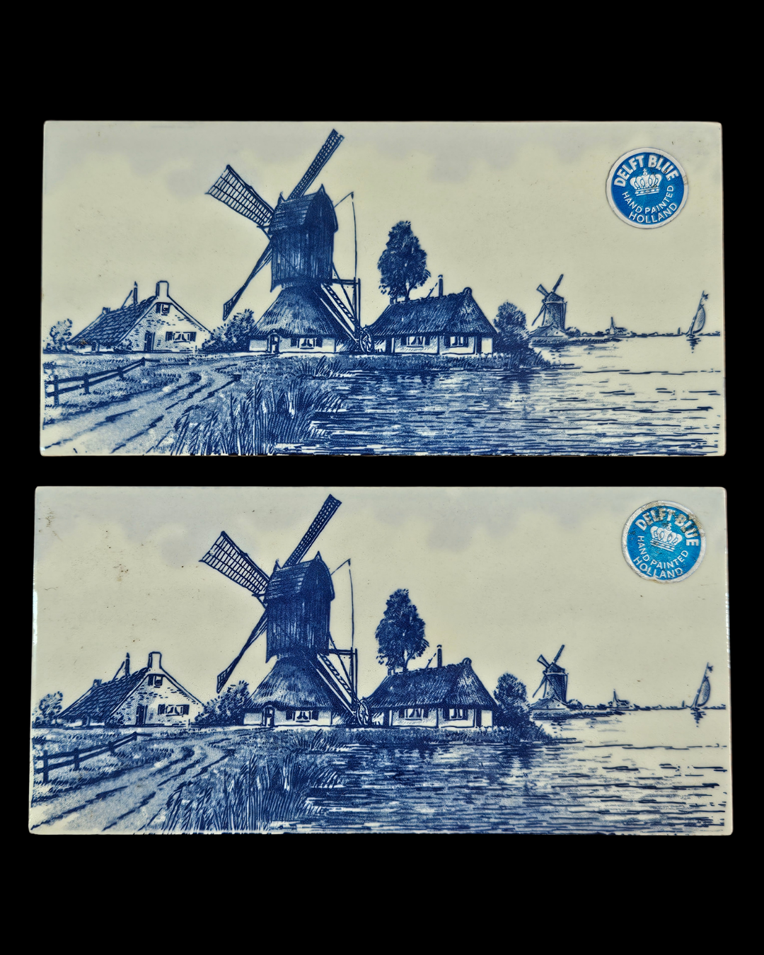 Pair of Delft tiles