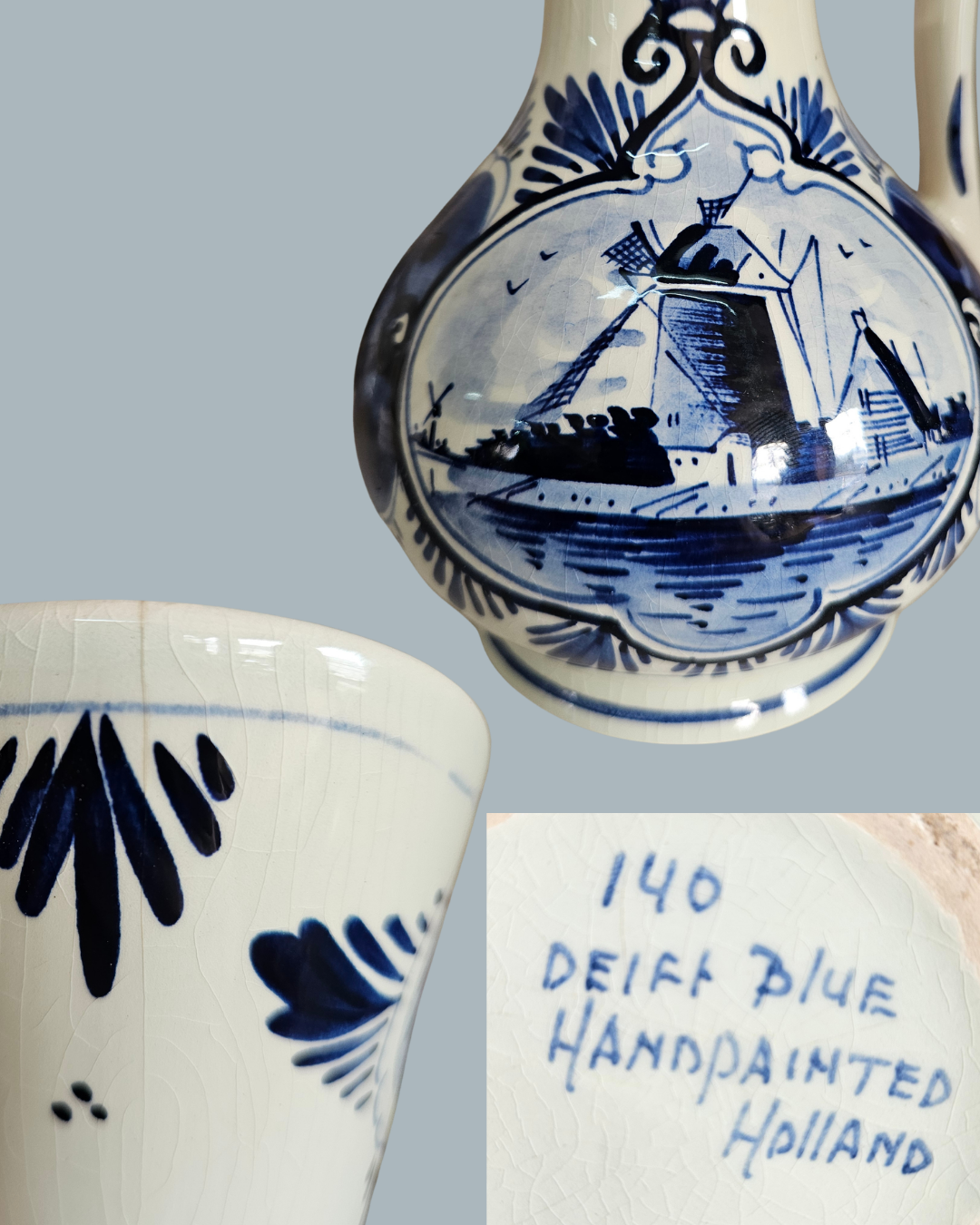 Delft jug or vase