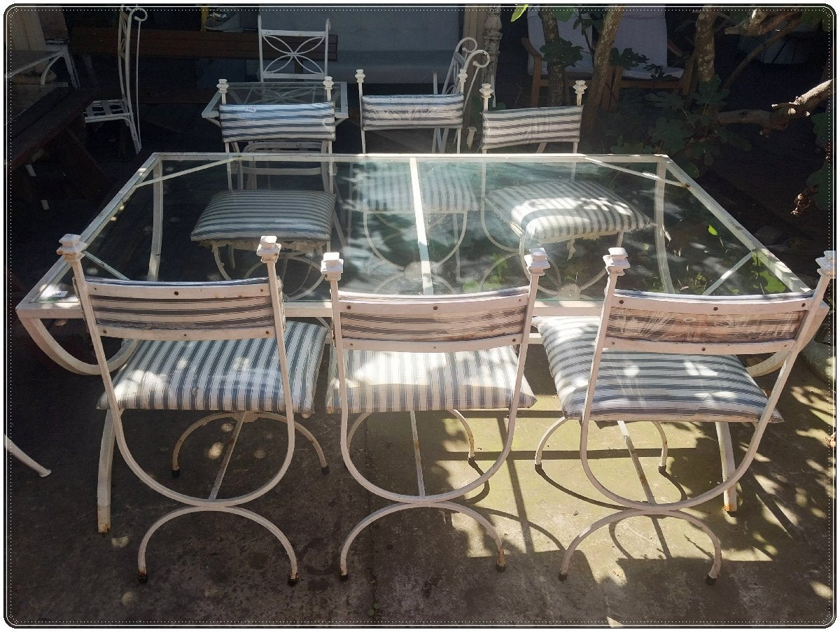 Wrought iron patio set