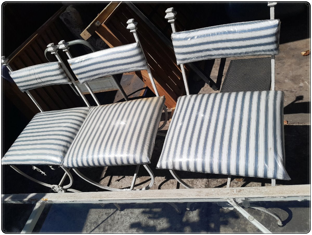 Wrought iron patio set