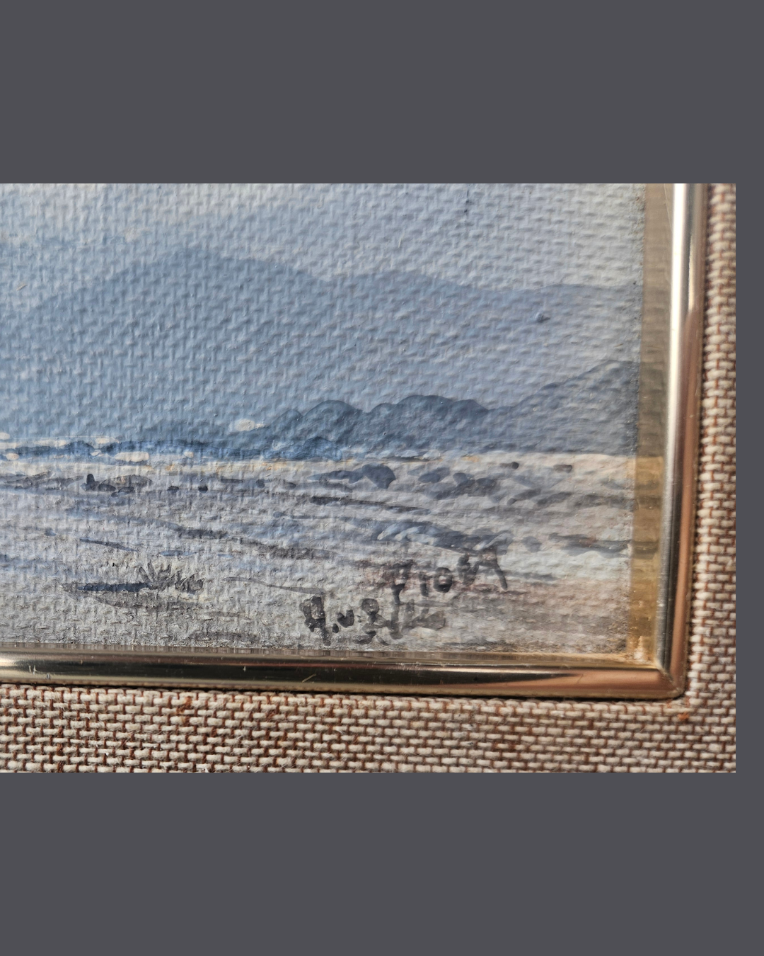 Small landscape painting by Archie van der Ploeg