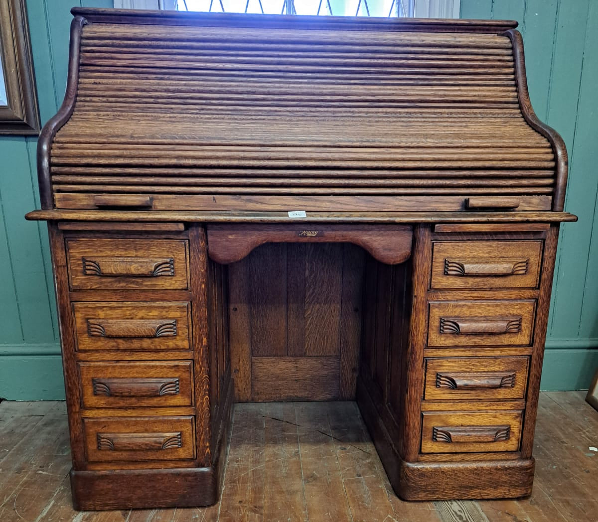Victorian Oak Roll top desk