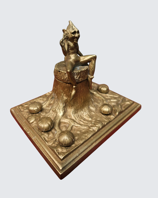 Bronze Goblin inkwell