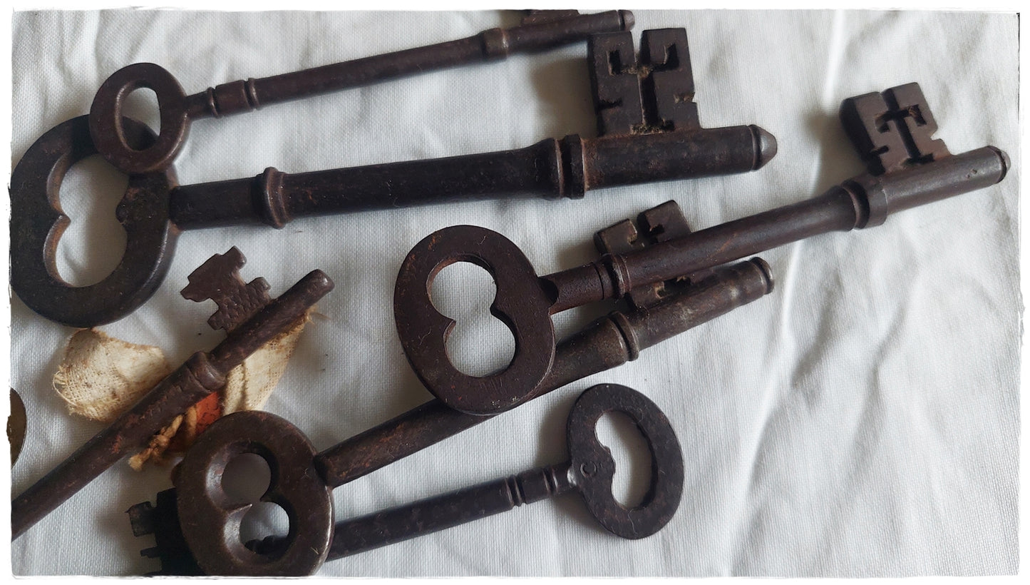 Collection of beautiful old keys