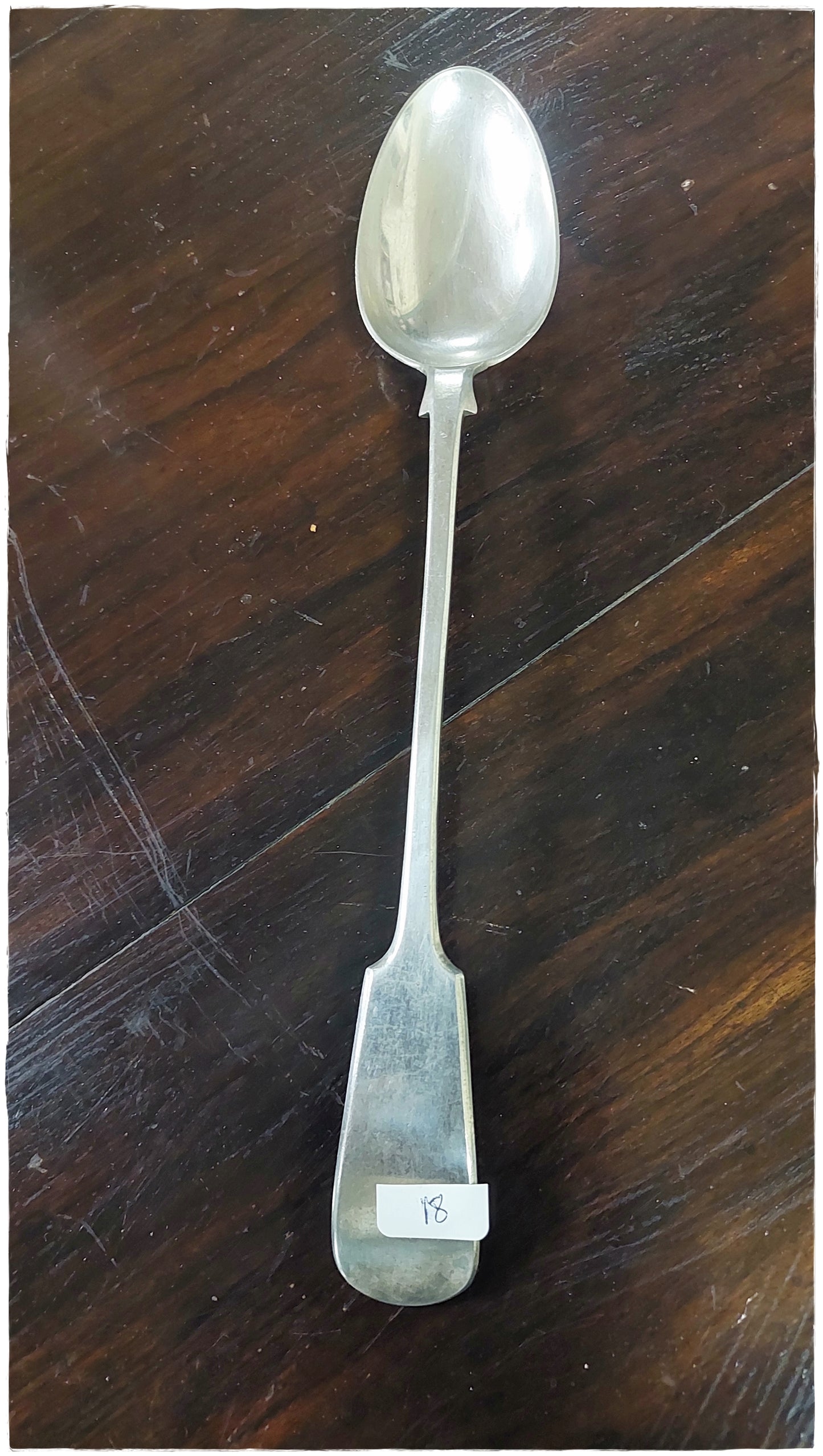 Large silver plated serving spoon