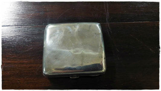 Hallmarked silver cigarette case