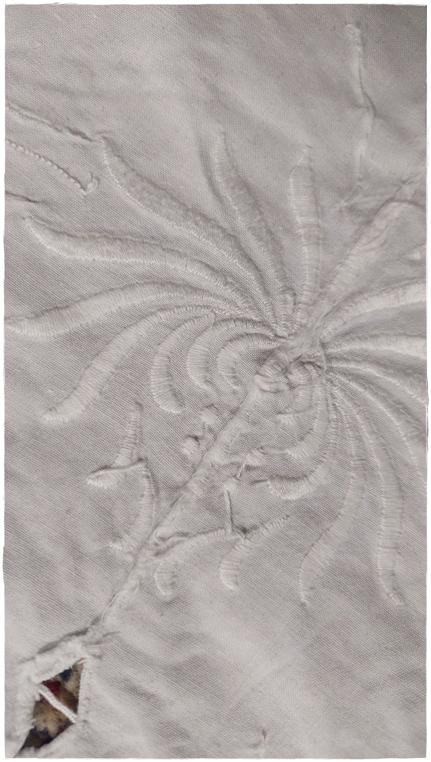 Embroidered Irish linen cloth