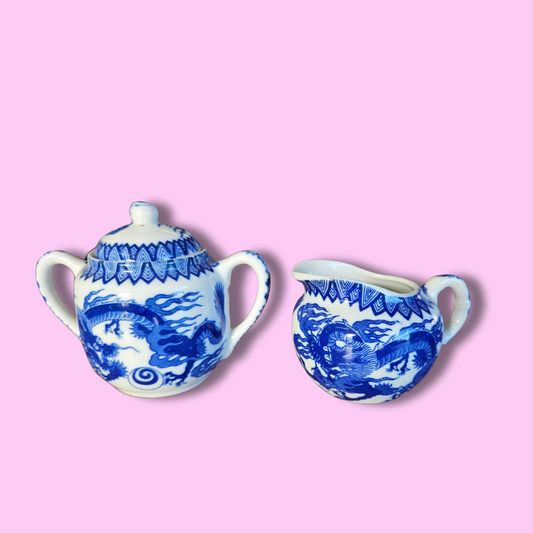 Sugar bowl and milk jug