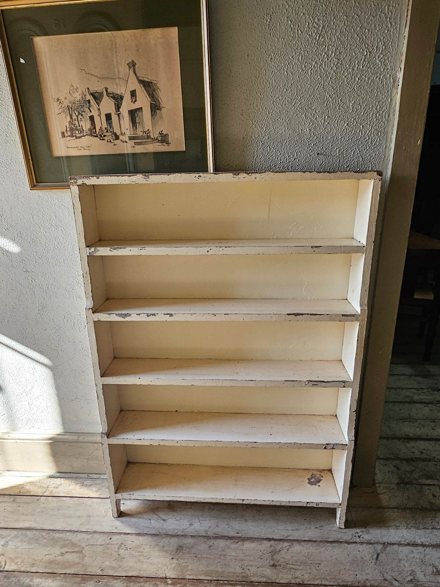 Small rustic bookshelf