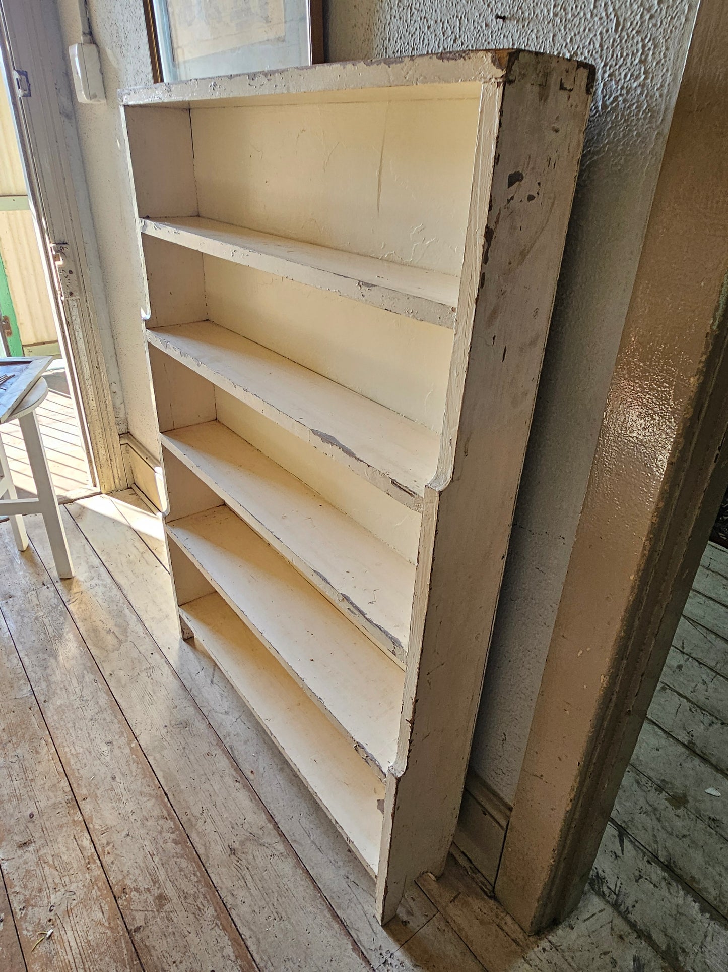 Small rustic bookshelf