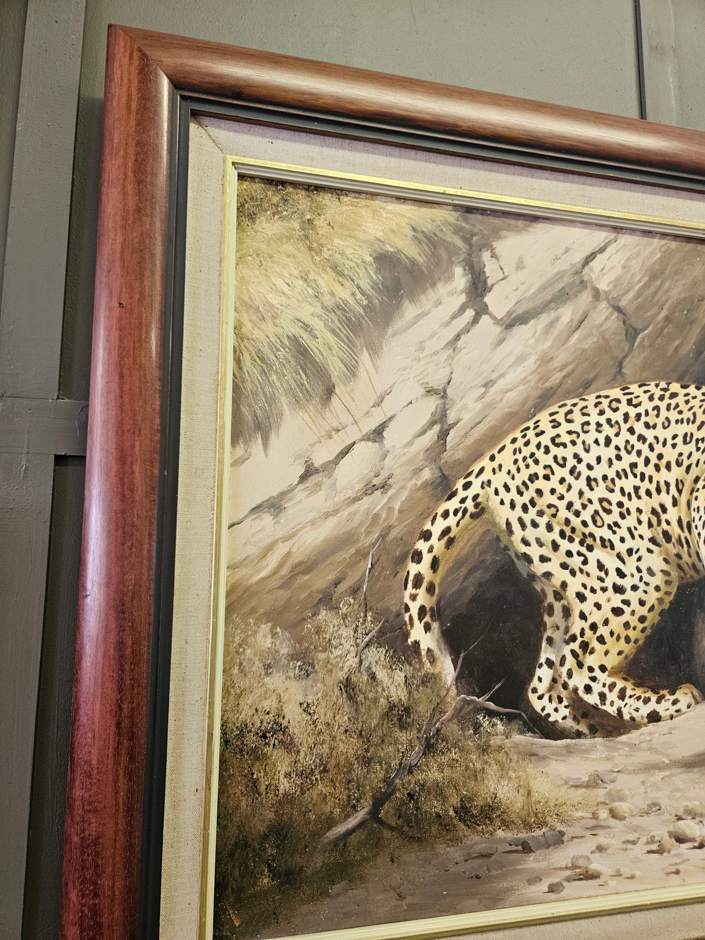 Painting of a young leopard by Thomas Hacking