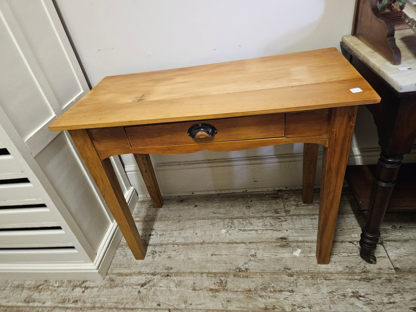 Small yellowwood table with drawer