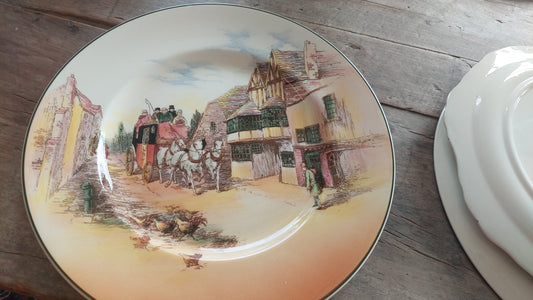 Royal Doulton Old English Coach Series plate