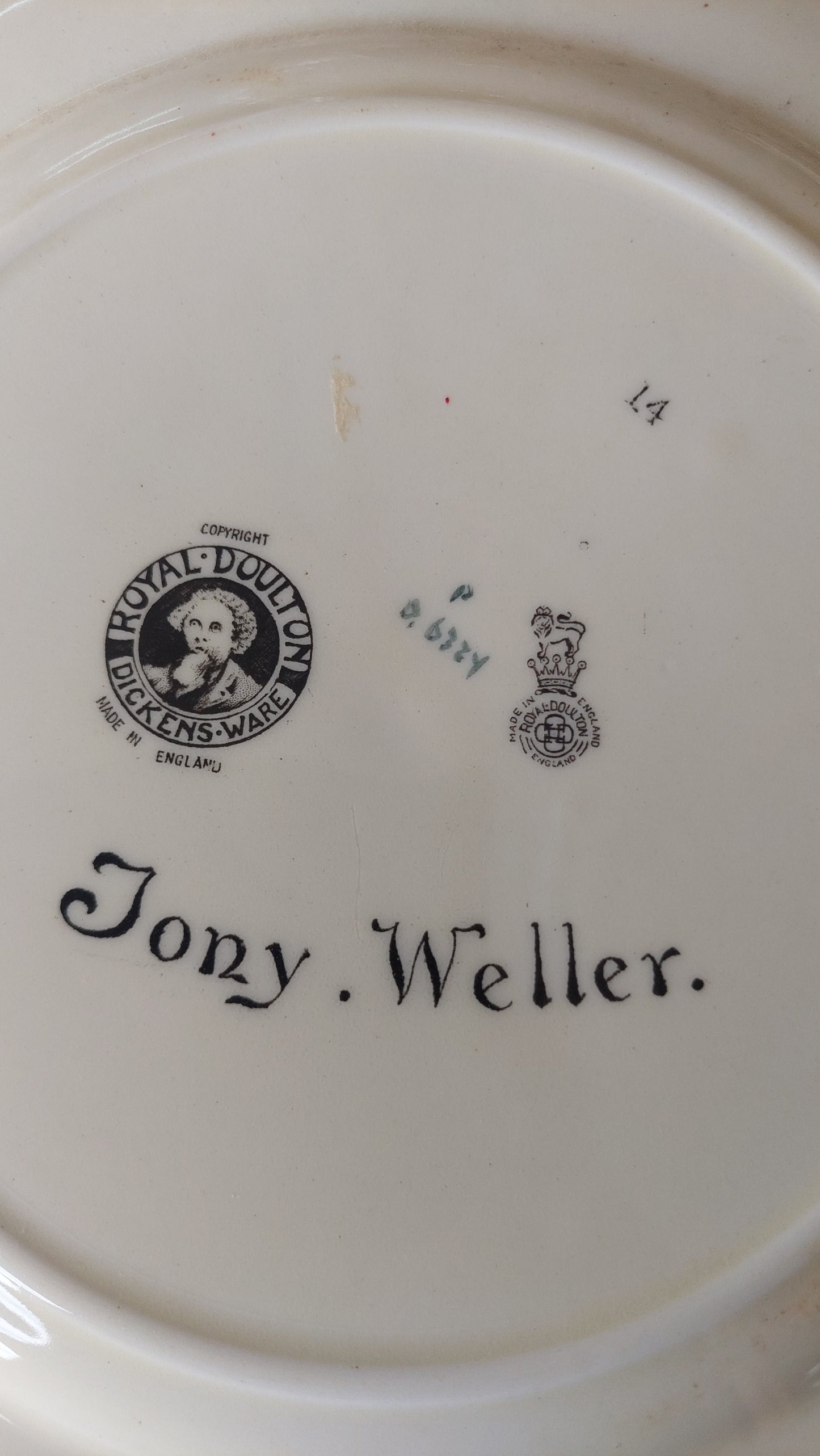 Royal Doulton Dickensware Plate - Tony Weller