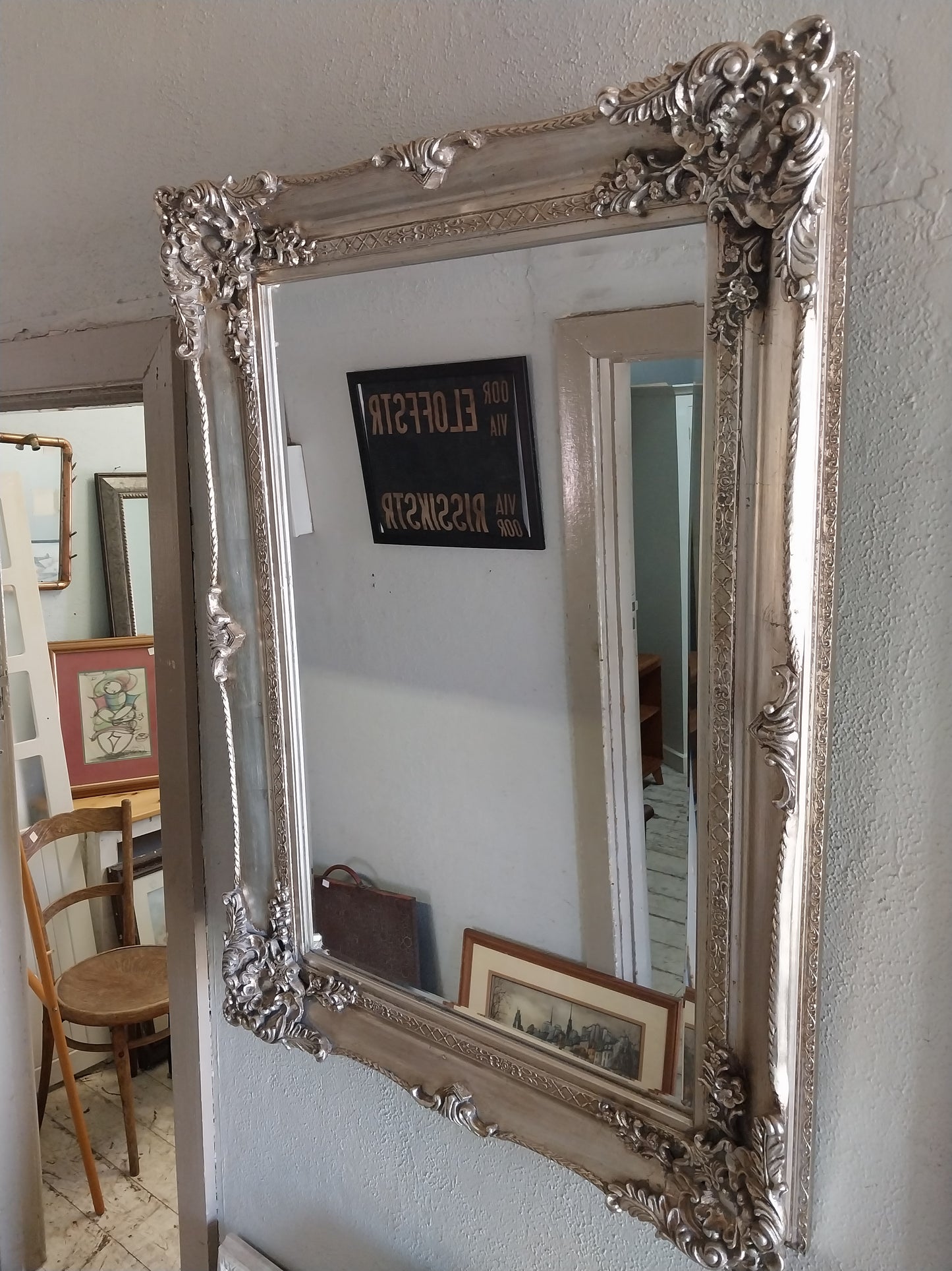 Ornate beveled Mirror