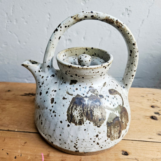 Funky pottery teapot