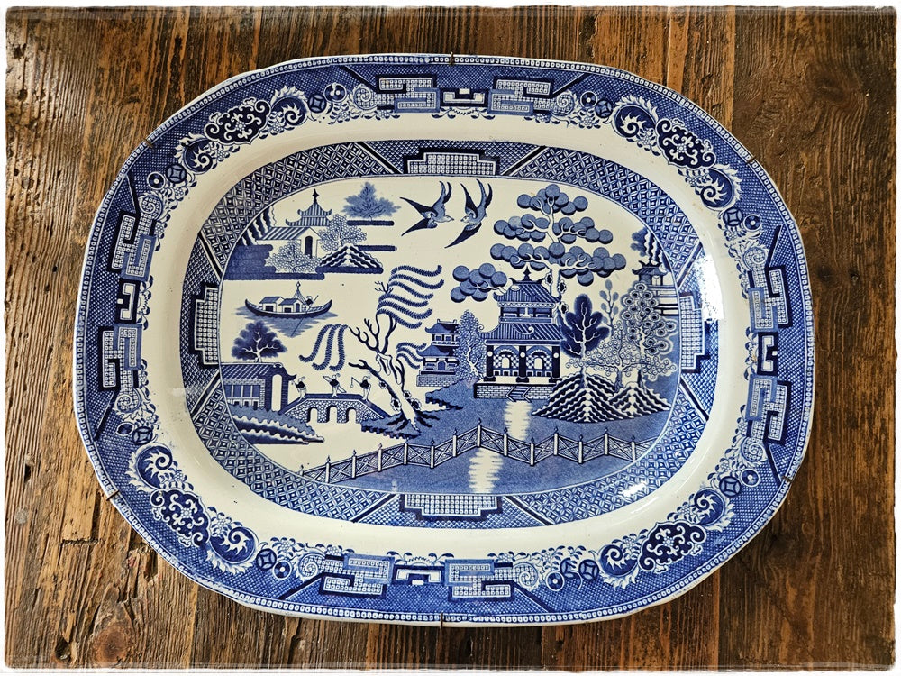 Large Iron Stone China ceramic plate
