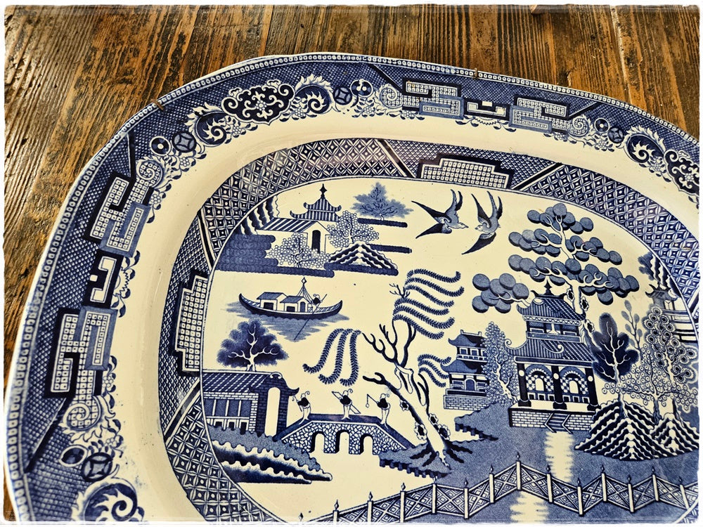 Large Iron Stone China ceramic plate