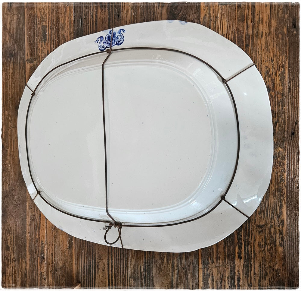 Large Iron Stone China ceramic plate