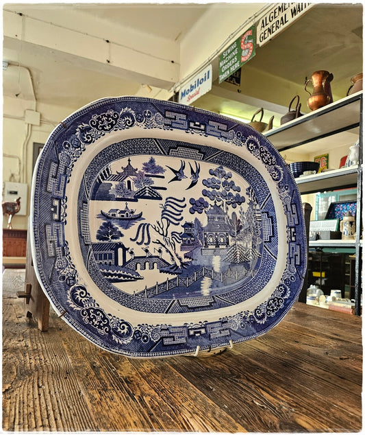 Large Iron Stone China ceramic plate