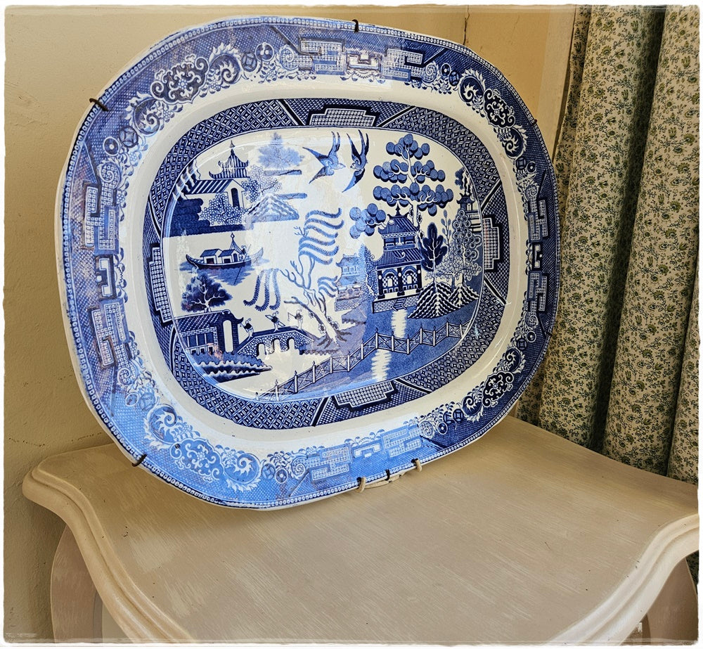 Large Iron Stone China ceramic plate