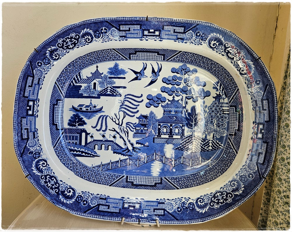Large Iron Stone China ceramic plate