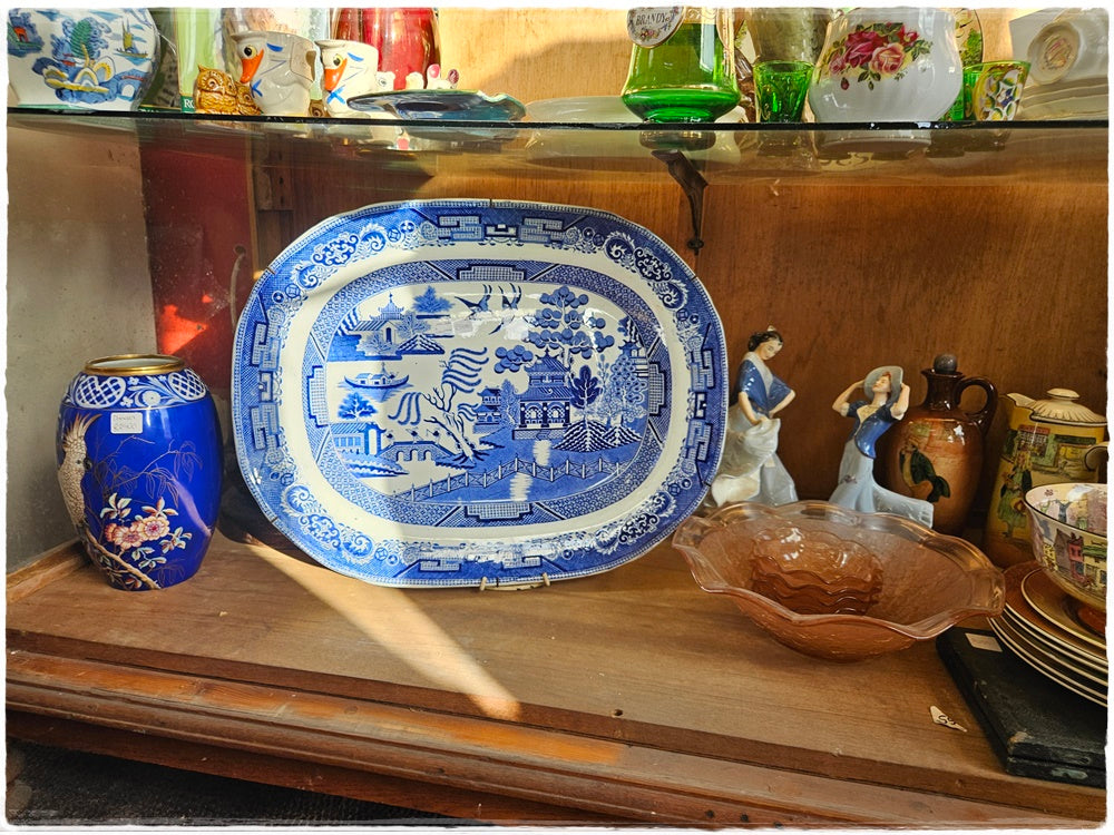 Large Iron Stone China ceramic plate