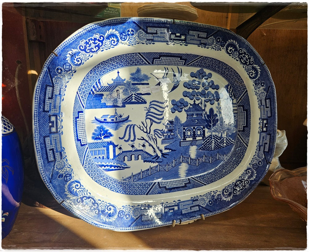 Large Iron Stone China ceramic plate
