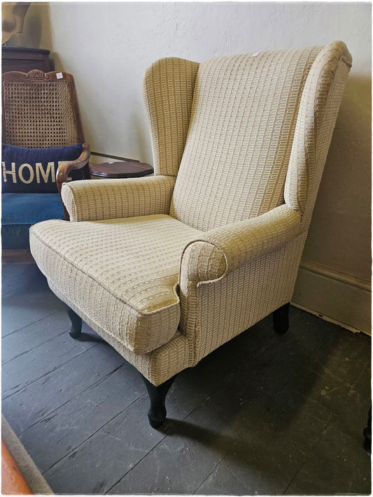 Cream Wingback chair