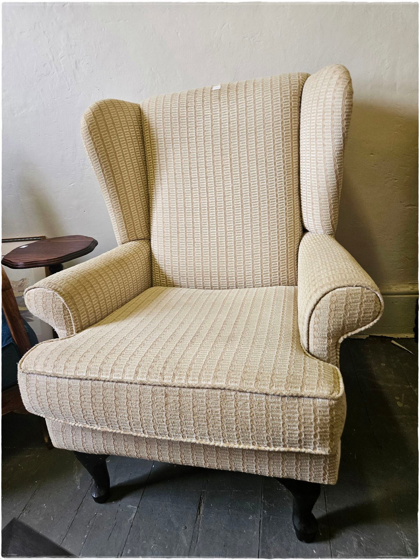 Cream Wingback chair