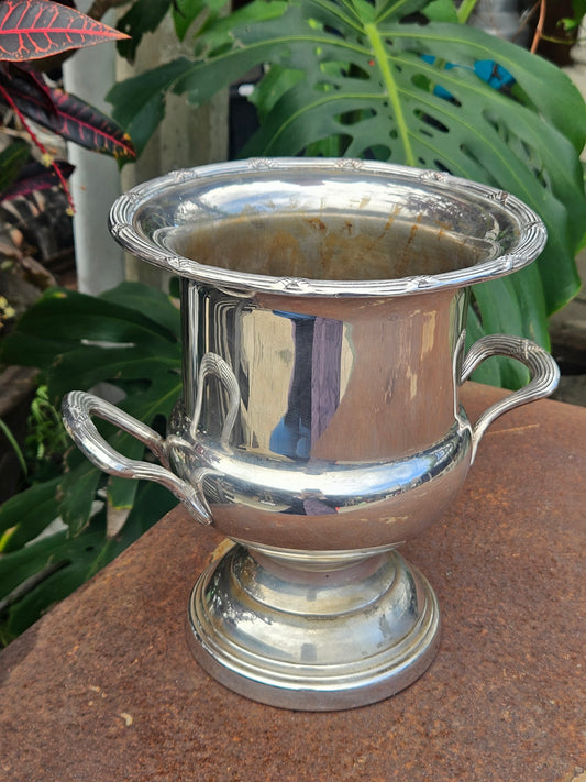 Silver plated rose bowl trophy