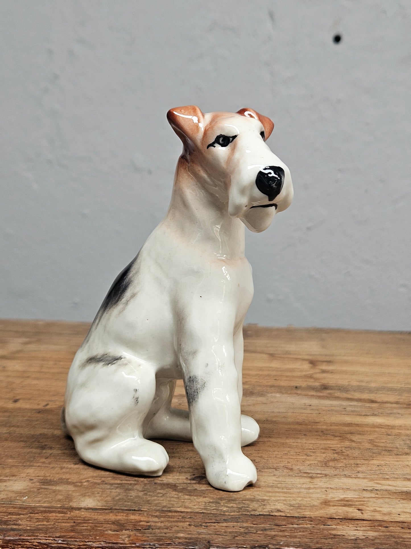 Ceramic dog figurine